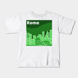 Rome Skyline Kids T-Shirt